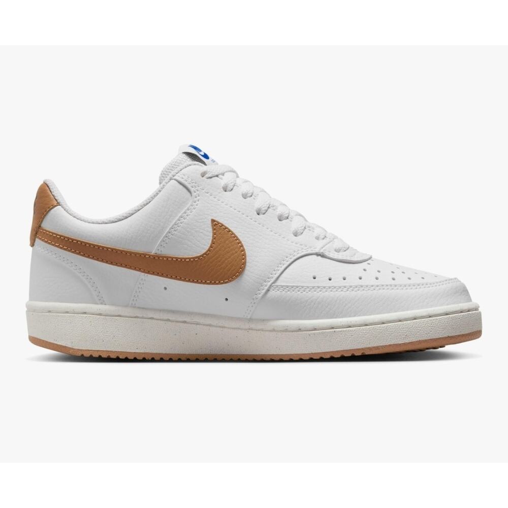 Nike Court Vision Low 
White / Flax Game Royal Sail 
NIB (no Lid) 
Wms Sz 8.5 - Picture 2 of 11